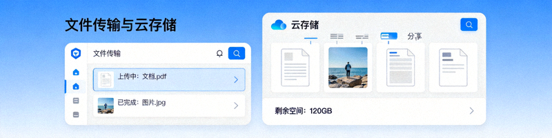 Telegram电脑版文件传输与云存储功能界面展示